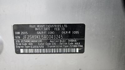 SUBARU FORESTER SH 03/2008-08/2012 LEFT REAR INNER DOOR HANDLE