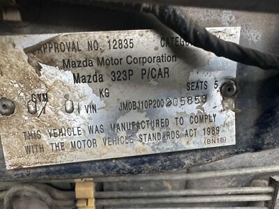 MAZDA 323 BJ 09/1998-12/2003 ABS PUMP/MODULATOR P/N BVEN43740B