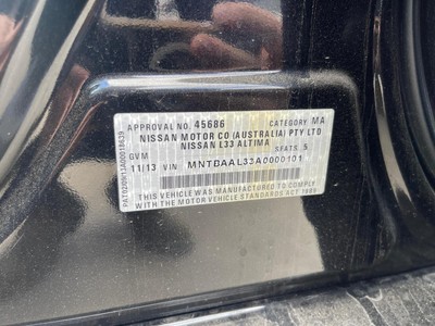 NISSAN ALTIMA L33 11/2013-12/2017 RIGHT SIDE SUN VISOR - Image 7