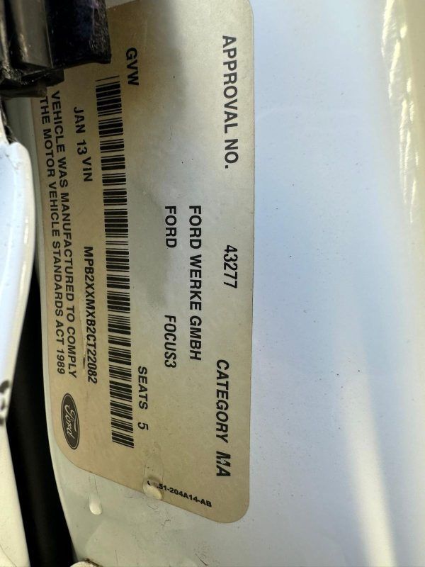 FORD FOCUS LW 05/2011-08/2015 FRONT BAR BRACKET/ MAIN REINFORCEMENT ...