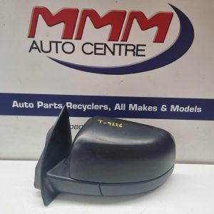 FORD RANGER LEFT DOOR MIRROR XL, BLACK, MANUAL FOLD, NON INDICATOR TYPE, PX SERI