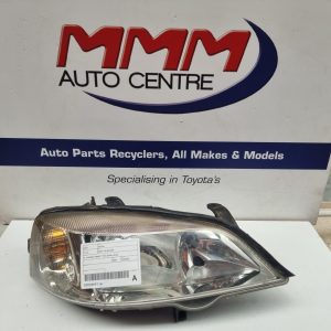 HOLDEN ASTRA RIGHT HEADLAMP TS, CHROME, INSERT TYPE, 09/98-10/06 98 99 00 01 02