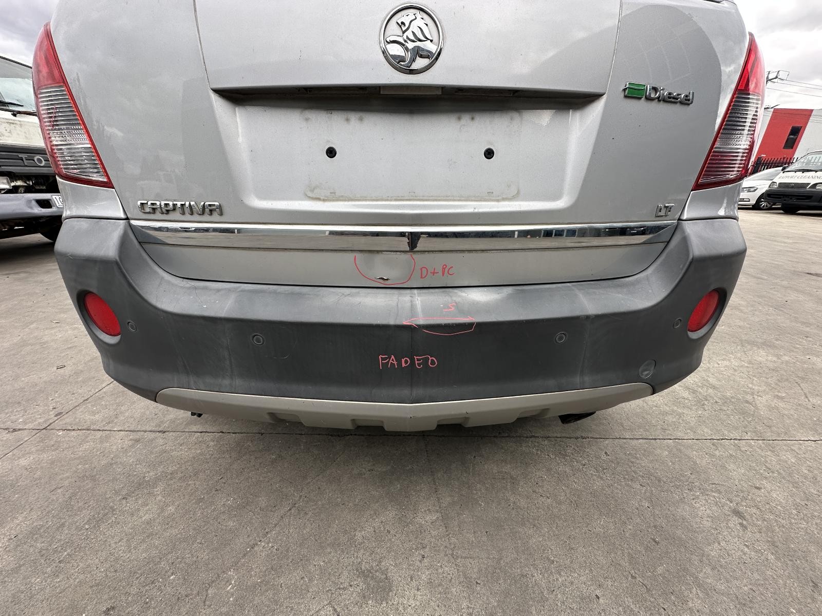 HOLDEN CAPTIVA 5 CG 11/2009-06/2018 REAR BUMPER BAR WITH PARK SENSOR TYPE