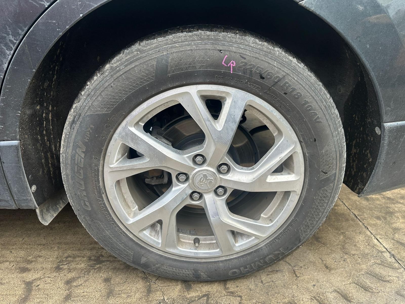 HOLDEN EQUINOX EQ 09/2017-12/2020 LEFT REAR WHEEL ALLOY FACTORY 18X7IN