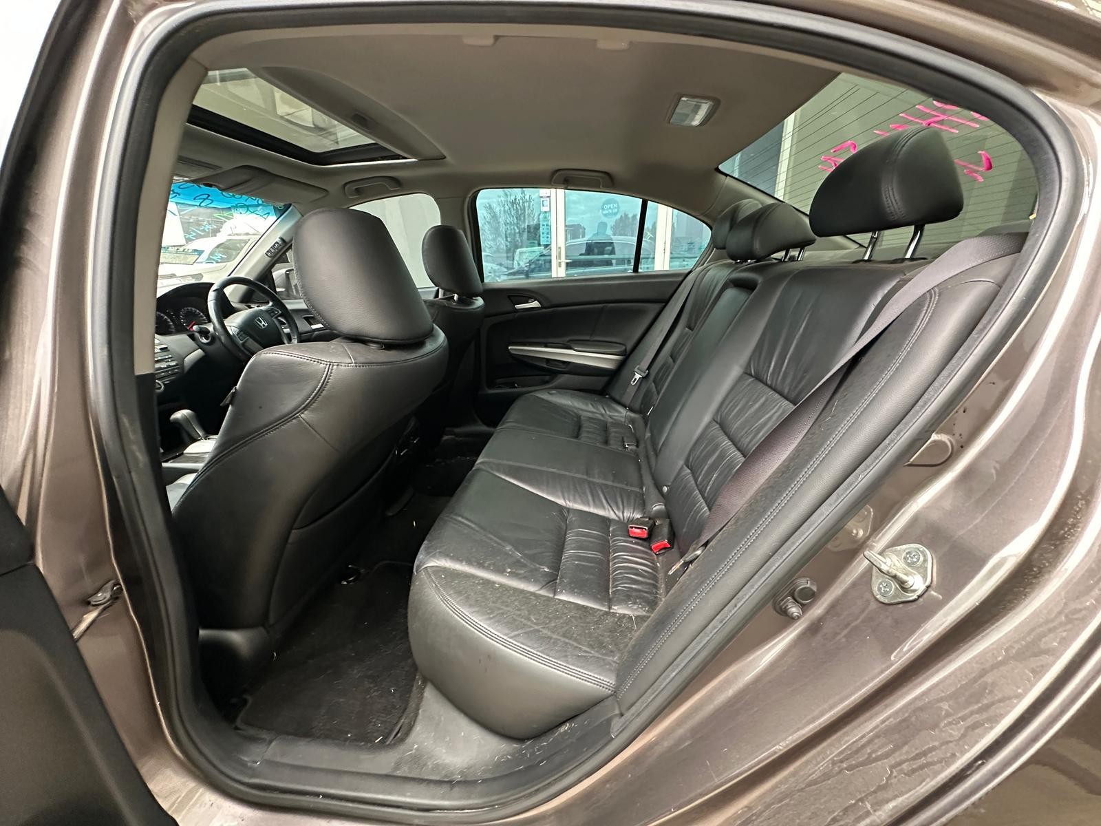 HONDA ACCORD 8TH GEN 02/2008-05/2013 RIGHT REAR DOOR TRIM LEATHER BLACK VTi-L - Image 9