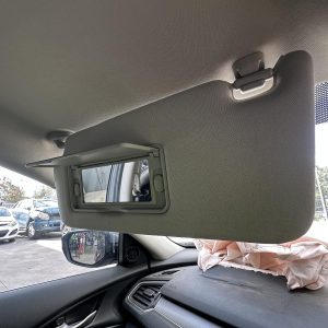 HONDA CIVIC 10TH GEN 05/2016-08/2021 LEFT SIDE SUN VISOR LIGHT GREY CLOTH