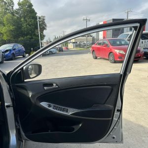 HYUNDAI ACCENT RB 05/2011-12/2019 RIGHT FRONT DOOR TRIM CLOTH BLACK SEDAN