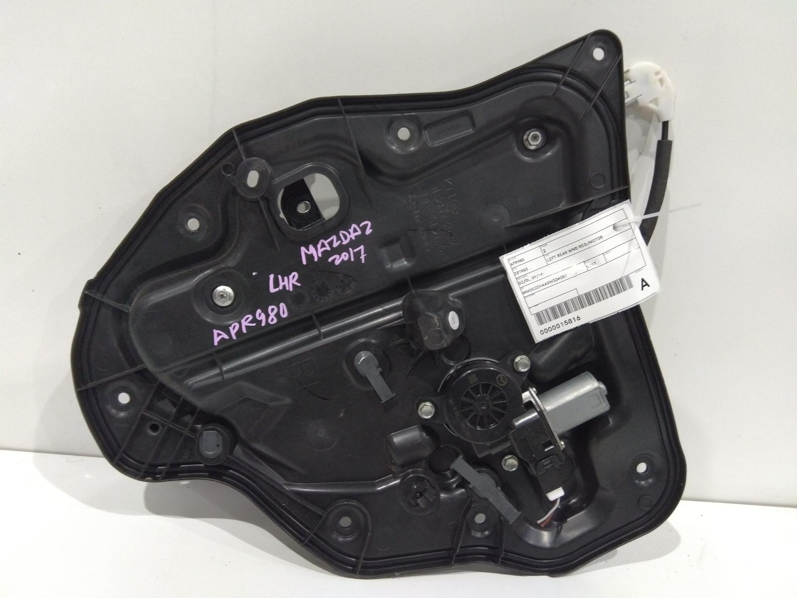MAZDA 2 DJ/DL 09/2014-2025 LEFT REAR WINDOW REGULATOR/MOTOR