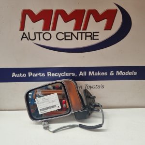 NISSAN NAVARA LEFT DOOR MIRROR D22, POWER, CHROME, 04/97-08/15 97 98 99 00 01 02