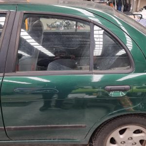 NISSAN PULSAR 10/1995-06/2000 LEFT REAR DOOR WINDOW N15 (GREEN TINT)