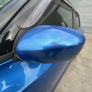 SUZUKI SWIFT AZ 04/2017-03/2021 LEFT DOOR MIRROR BLUE MANUAL FOLDING 8472052R80