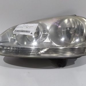 VOLKSWAGEN GOLF GEN 5 07/2004-02/2009 LEFT HEADLAMP HALOGEN CHROME INSERT TYPE