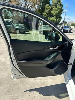 MAZDA 3 BM 11/2013-05/2016 LEFT FRONT DOOR TRIM LEATHER SEDAN
