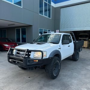 FORD RANGER PJ-PK 12/06-07/11 RIGHT REAR SEAT BELT STALK ONLY GREY EXTRA CAB