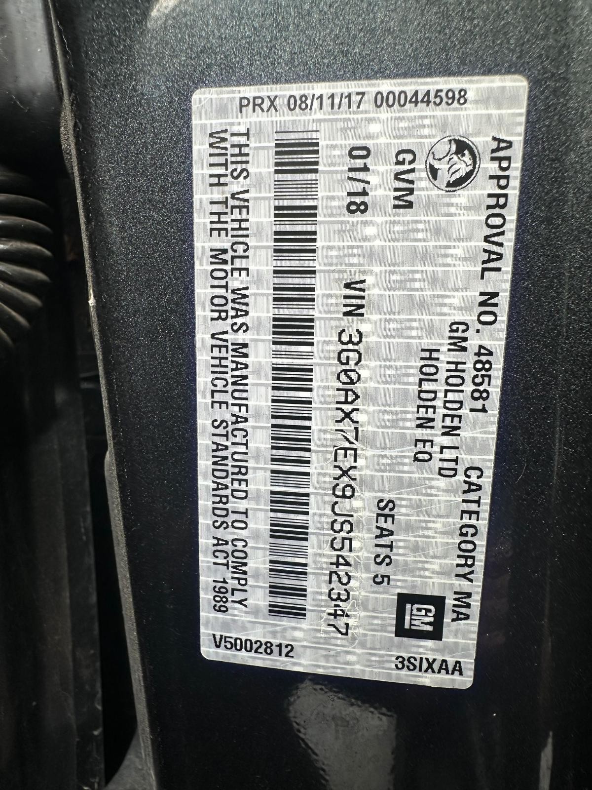 HOLDEN EQUINOX EQ 09/2017-12/2020 THROTTLE BODY 2.0L PETROL TURBO - Image 11