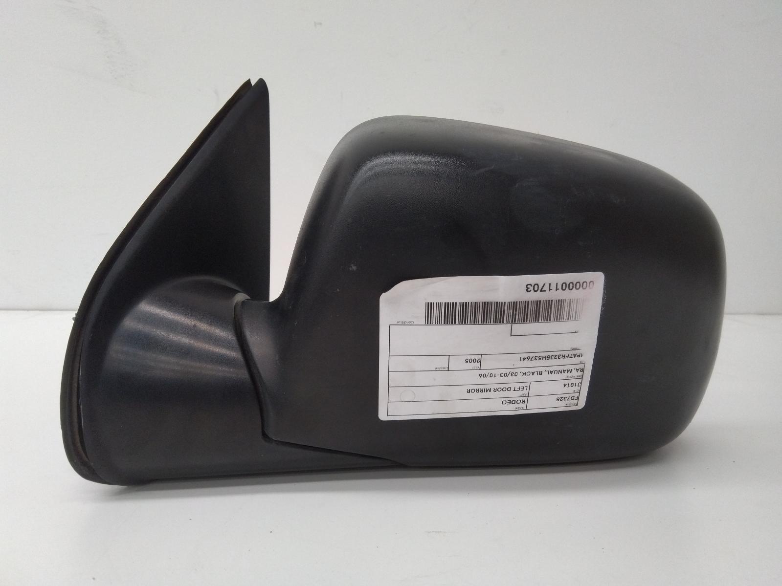 HOLDEN RODEO RA 03/2003-10/2006 LEFT DOOR MIRROR MANUAL BLACK - Image 3