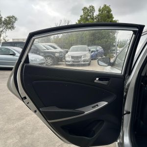 HYUNDAI ACCENT RB 05/2011-12/2019 LEFT REAR DOOR TRIM CLOTH BLACK SEDAN