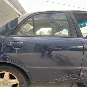 MAZDA 323 BJ 09/1998-12/2003 RIGHT REAR OUTER DOOR HANDLE BLUE