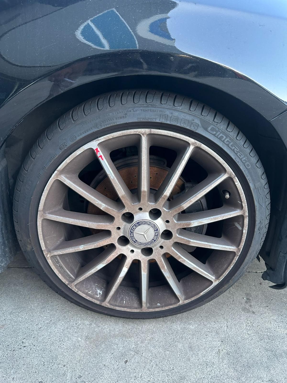MERCEDES CLA CLASS C117/X117 10/2013-02/2019 RIGHT FRONT WHEEL ALLOY 18X7.5IN