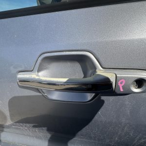 MITSUBISHI PAJERO NM-NP 05/2000-09/2006 LEFT REAR OUTER DOOR HANDLE SILVER