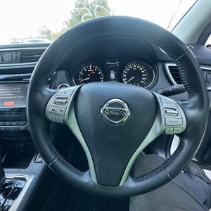 NISSAN QASHQAI J11 12/2013-07/2021 STEERING WHEEL LEATHER
