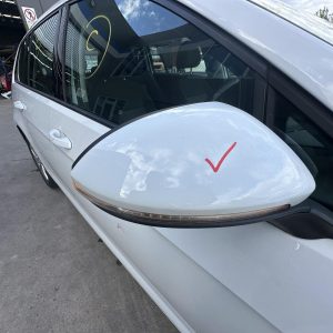 VOLKSWAGEN GOLF GEN 7 11/2012-03/2017 RIGHT DOOR MIRROR WHITE HEATED 5G2857508AN