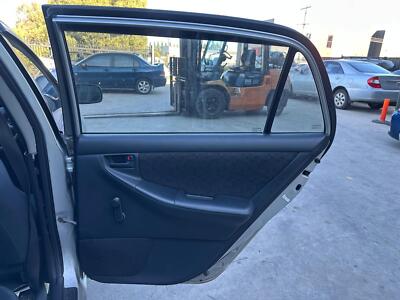 TOYOTA COROLLA ZZE122 12/01-06/07 RIGHT REAR DOOR TRIM MANUAL TYPE CLOTH GREY