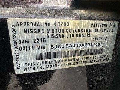 NISSAN DUALIS J10 01/10-05/14 LEFT SIDE REAR GARNISH TAILGATE LAMP 26555BR01A - Image 12