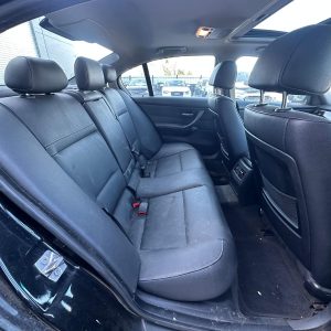 BMW 3 SERIES E90 03/2005-01/2012 RIGHT REAR 2ND SEAT LEATHER BLACK SEDAN