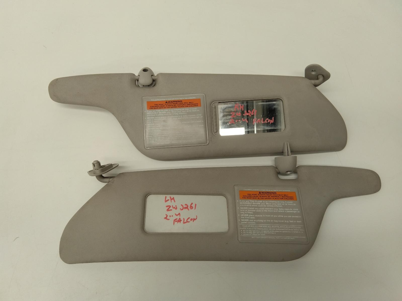 FORD FALCON BA-BF 10/2002-09/2010 SUN VISOR PAIR