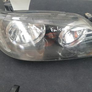 FORD FALCON RIGHT HEADLAMP BA-BF1, XT, BLACK INSERT TYPE, 10/02-08/06 02 03 04 0