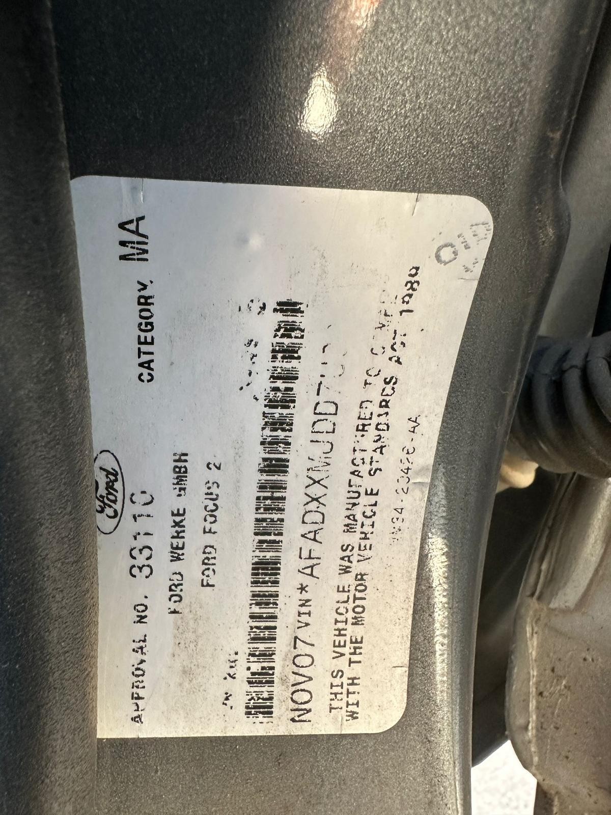 FORD FOCUS 2007-2009 SUN VISOR LT, LH SIDE, 05/07-04/09 - Image 13