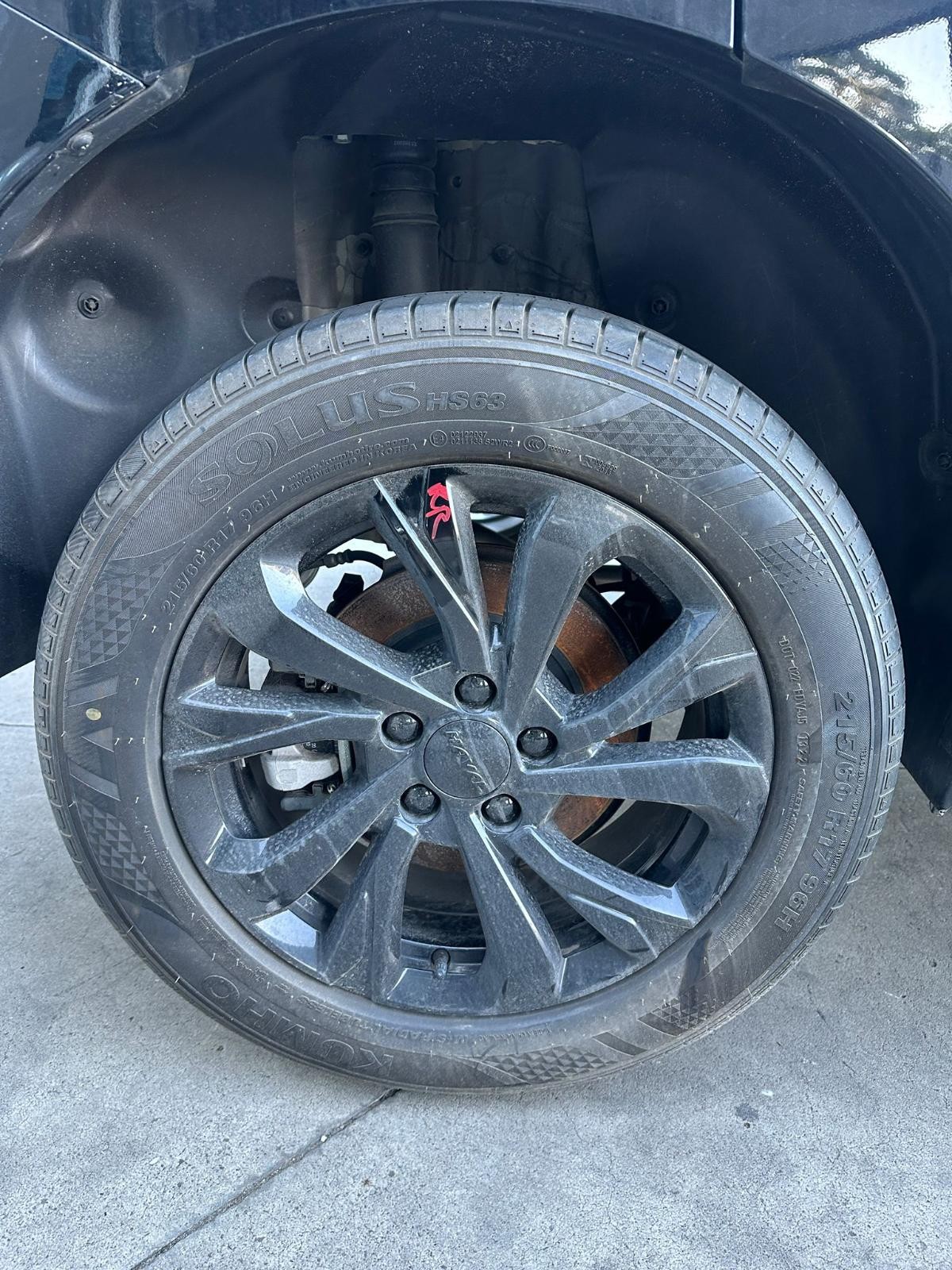 HAVAL JOLION A01 02/2021-03/2024 RIGHT REAR WHEEL ALLOY 17x6.5IN 5 V SPOKE