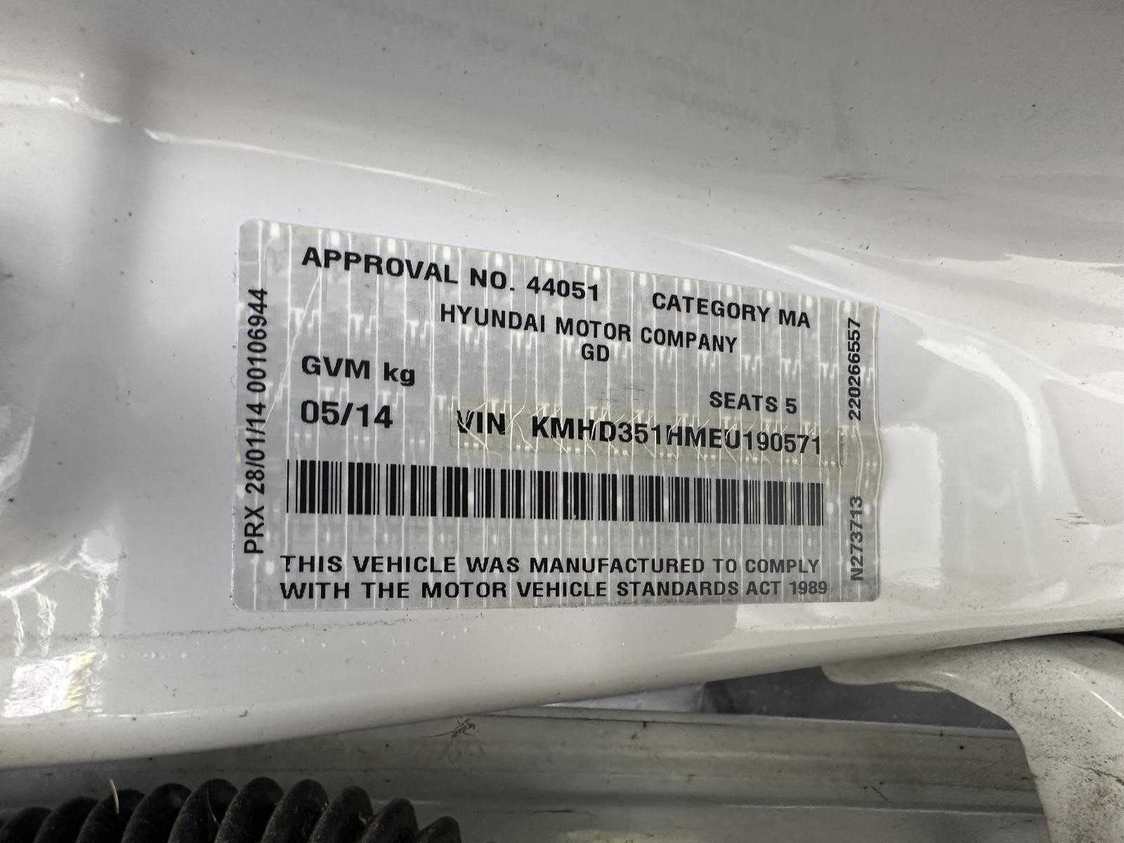 HYUNDAI I30 GD 03/2012-03/2015 LEFT REAR DOOR TRIM LEATHER 5DR HATCH - Image 13