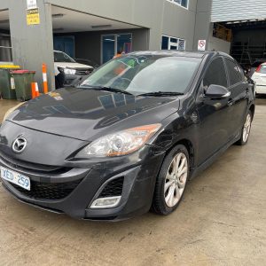 MAZDA 3 BL 04/2009-10/2013 LEFT FRONT DOOR TRIM BLACK CLOTH