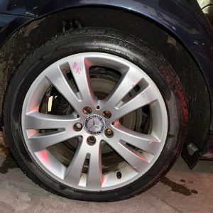 MERCEDES C CLASS 07/2007-01/2015 RIGHT REAR WHEEL ALLOY FACTORY 17X7.5IN