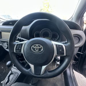 TOYOTA YARIS NCP13 08/2011-01/2020 STEERING WHEEL VINYL BLACK