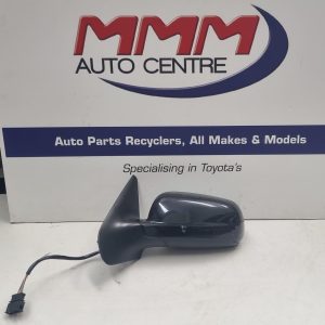 VOLKSWAGEN GOLF LEFT DOOR MIRROR GEN 4, HATCH, BLUE GLASS 170MM WIDE, 09/98-06/0