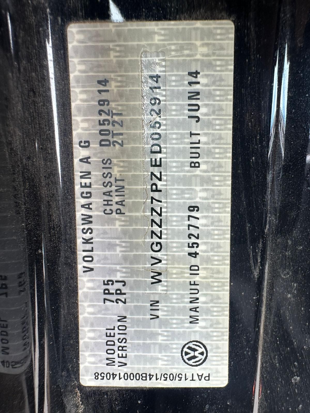 VOLKSWAGEN TOUAREG 7P 12/2010-04/2018 RIGHT REAR SEAT BELT STALK ONLY - Image 13