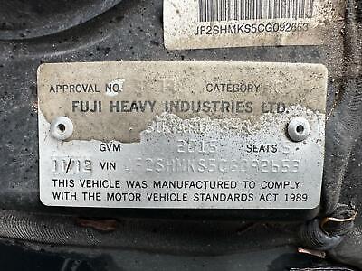SUBARU FORESTER 01/2011-12/2012 RIGHT FRONT WINDOW REG/MOTOR P/N 61041SC021 - Image 12