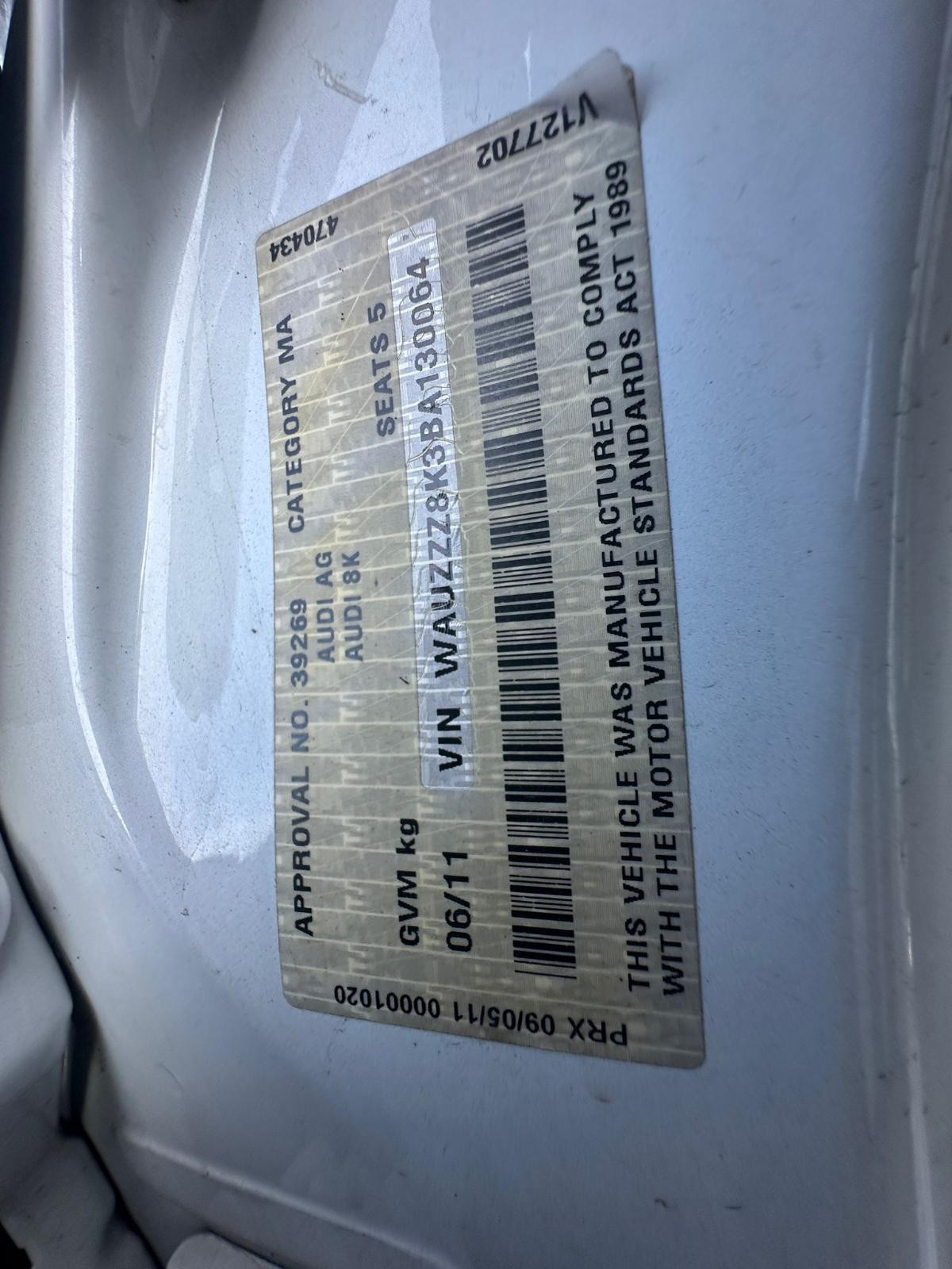 AUDI A4 B8 8K 02/2008-01/2016 FUEL FLAP - Image 12