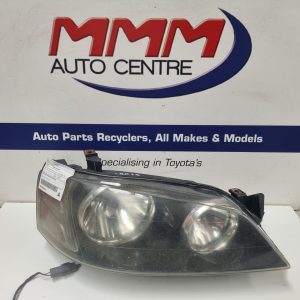 FORD FALCON RIGHT HEADLAMP BF2-BF3, XT/RTV/XL/XLS/GHIA/SR/ES, BLACK INSERT TYPE,