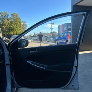 HYUNDAI ACCENT RB 05/2011-12/2019 RIGHT FRONT DOOR TRIM CLOTH BLACK HATCHBACK