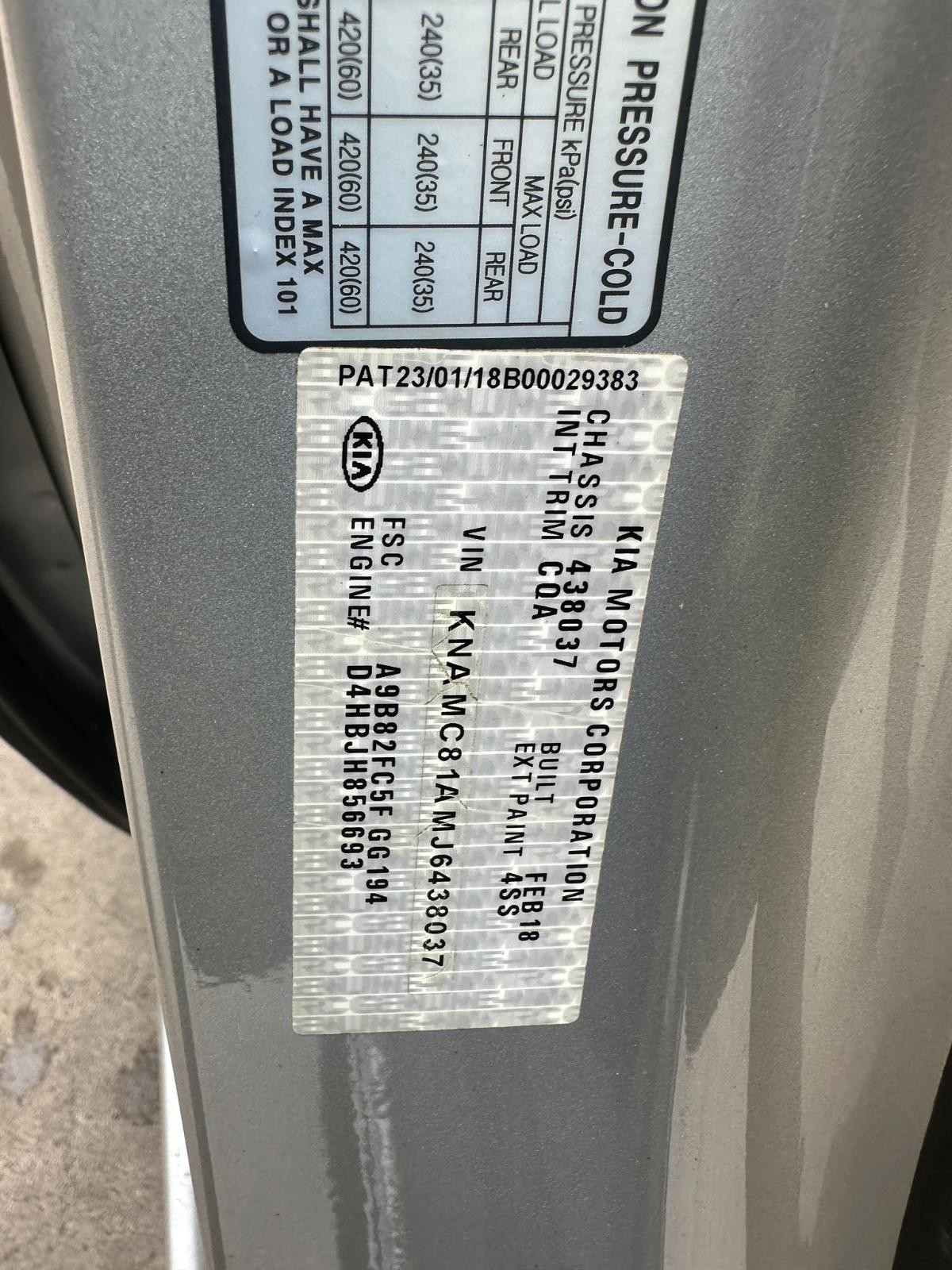 KIA CARNIVAL/GRAND CARNIVAL YP 12/2014- 03/2018 LEFT REAR DOOR REG & MOTOR ASSY - Image 11