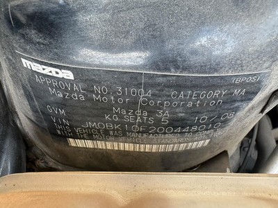MAZDA 3 BK 10/2003-04/2009 RIGHT FRONT HEADREST CLOTH - Image 13