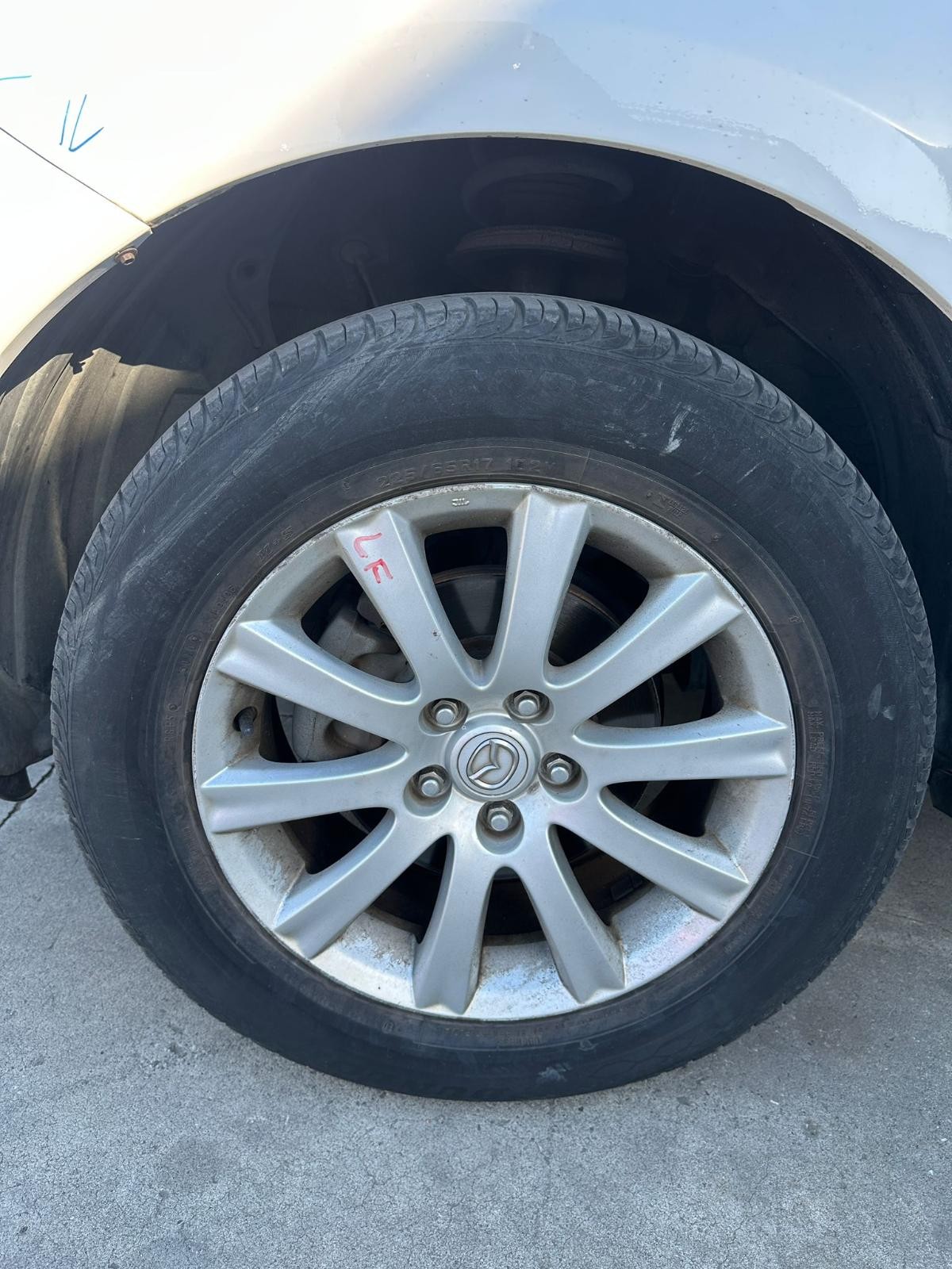 MAZDA CX7 ER 11/2006-02/2012 RIGHT FRONT WHEEL ALLOY FACTORY 17X7IN CLASSIC