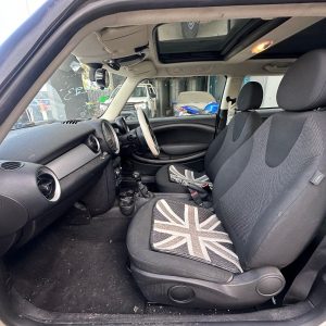 MINI COOPER 2007-2013 FRONT SEAT LH FRONT, R56, HATCH, CLOTH, 03/07-12/13