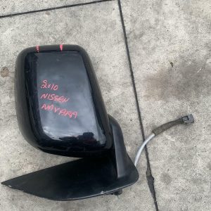 NISSAN NAVARA LEFT DOOR MIRROR D22, POWER, BLACK, 04/97-08/15 97 98 99 00 01 02