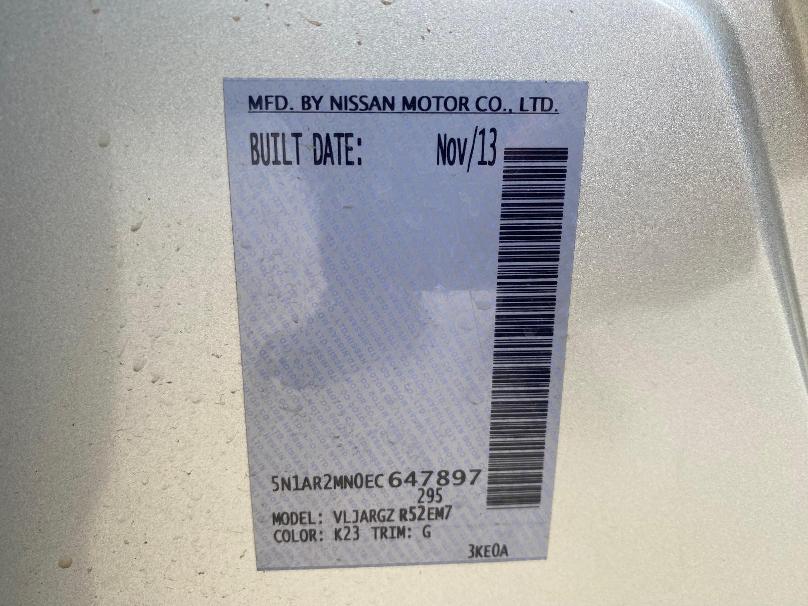 NISSAN PATHFINDER R52 06/13-04/21 RIGHT SIDE GARNISH TAILGATE LAMP 265503KA2A - Image 11