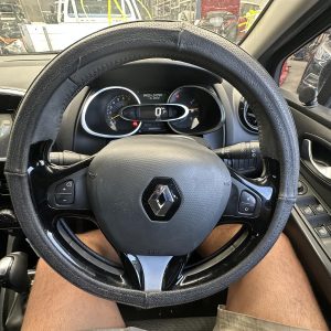 RENAULT CLIO X98 09/2013-10/2019 STEERING WHEEL 2 TONE BLACK/GREY